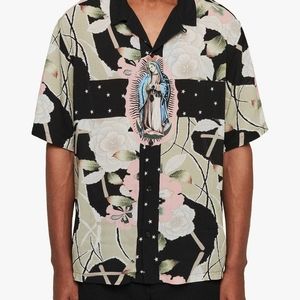AllSaints Puerto Shirt, Jet Black XL MEN'S